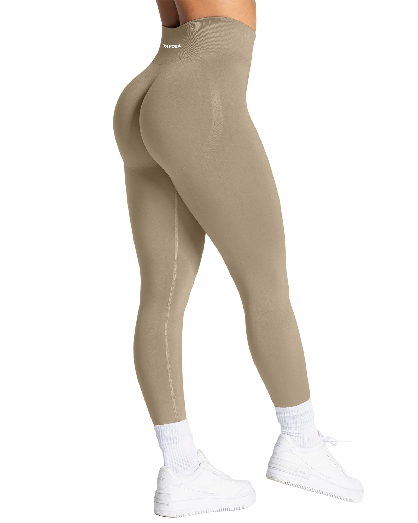 TAYOEA Sport Leggings Damen mit Scrunch Butt Push Up Booty Lifting Sporthose Blickdichte Nahtlos sportleggins für Yoga Gym Alltag
