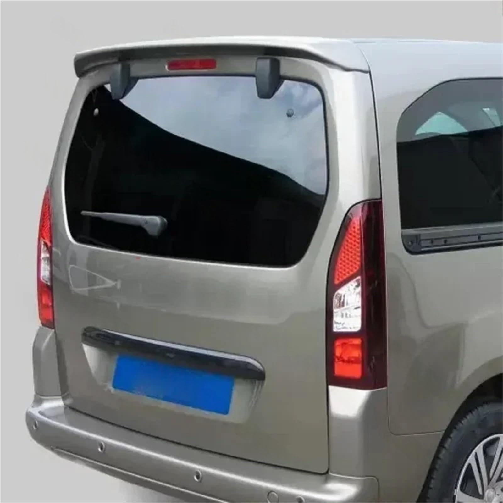 Kompatybilny z ABS dla Peugeot Partner Tepee 2009 do 2018 tylny spojler dachowy samochodu bez farby lub błyszczącego czarnego nadwozia(No Paint)