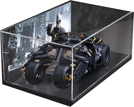 Transparent Acrylic Display Case for Lego 76240 Car, Dustproof Display Case Compatible with Lego 76240 Dustproof Display Box 50 x 30 x 20 cmOnly Display Case