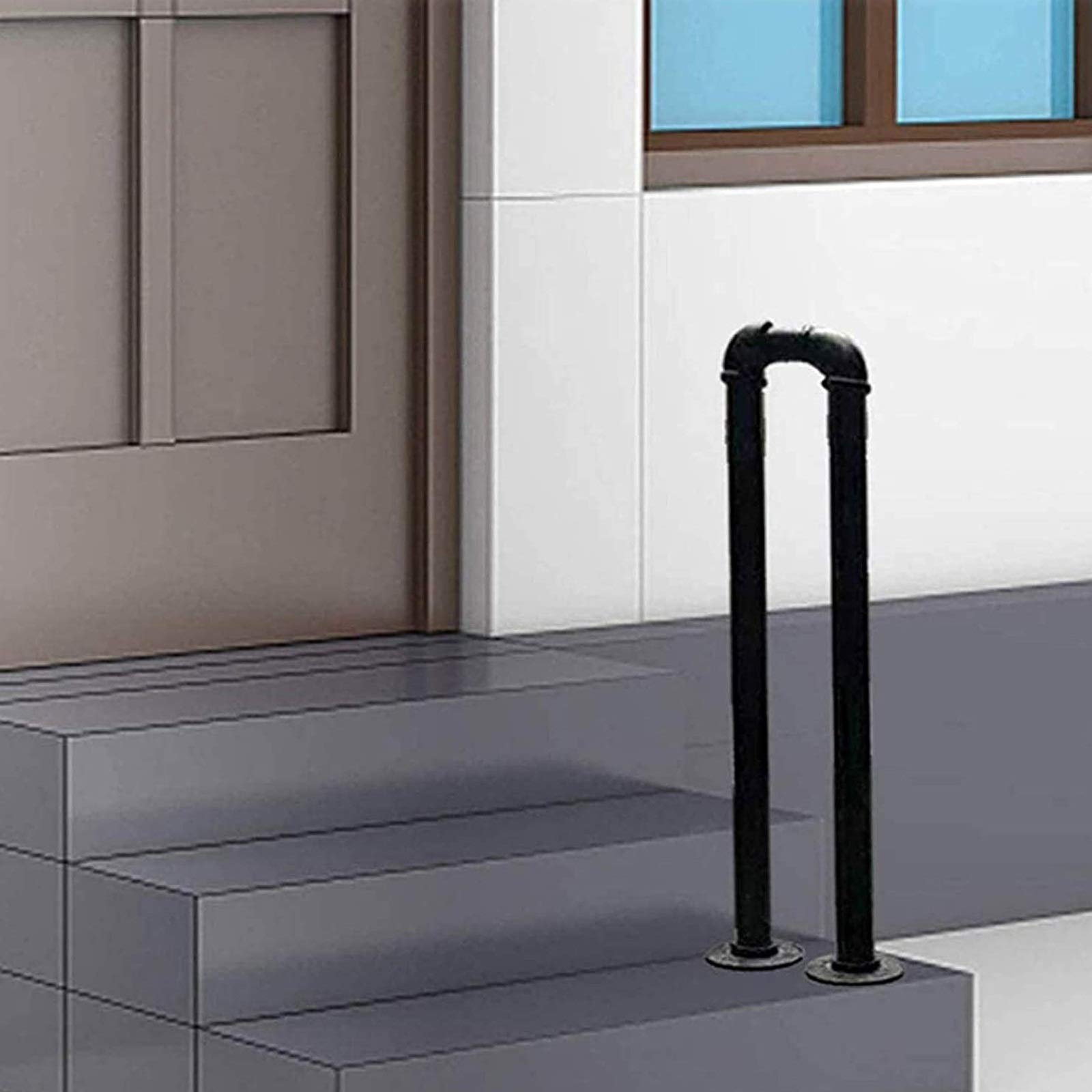 Main courante d'escalier en U antidérapante pour éviter les chutes
