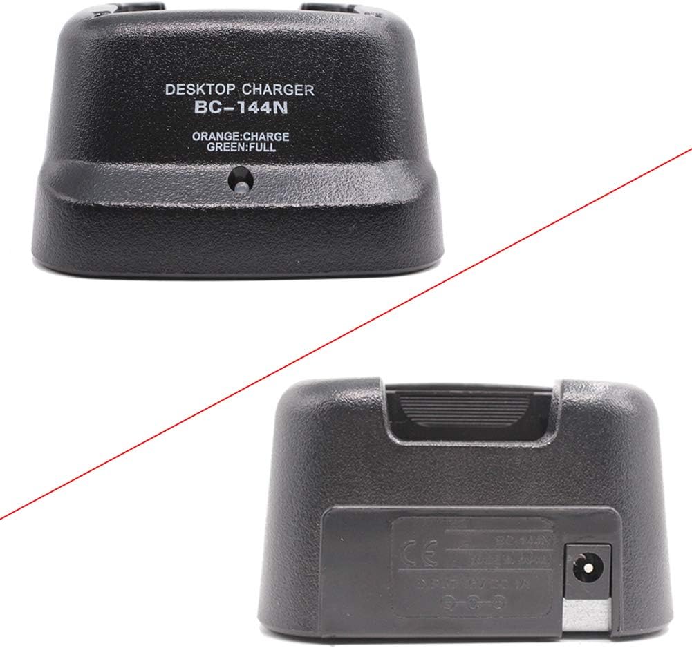 BC-144N Rapid Charger Compatible with ICOM IC-A6 IC-A24 IC-F30GT IC-F30GS IC-F40GT IC-F40GS IC-F3GT IC-F3GS IC-V8 Radio BP-209N BP-210N BP-222N Battery