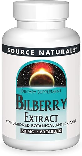 Source Naturals Extracto de arándano 50 mg Antioxidante Botánico estandarizado - 60 Tabletas