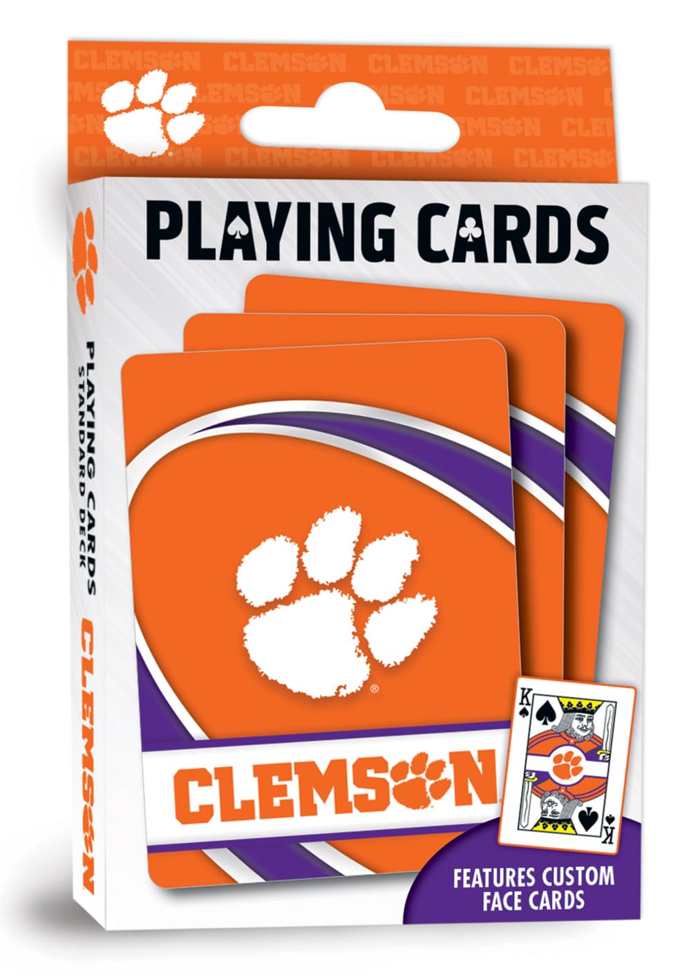 Masterpieces Kid Playing Cards - Officially Licensed NCAA Clemson Tigers 54 Card Deck