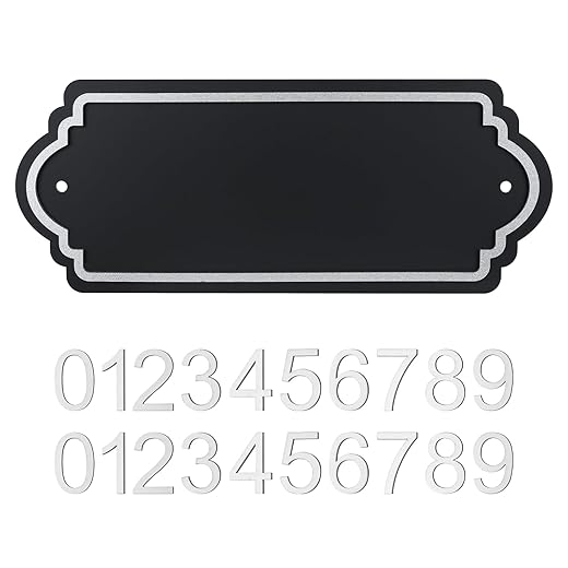 House Numbers for Outside, Address Plaques, Mailbox Numbers, Featuring Two Sets of 0-9 Numeric Combinations, Personalized Address Signs for House, Mailbox, Apartment, Coffee shop, Office, Hotel, Classroom