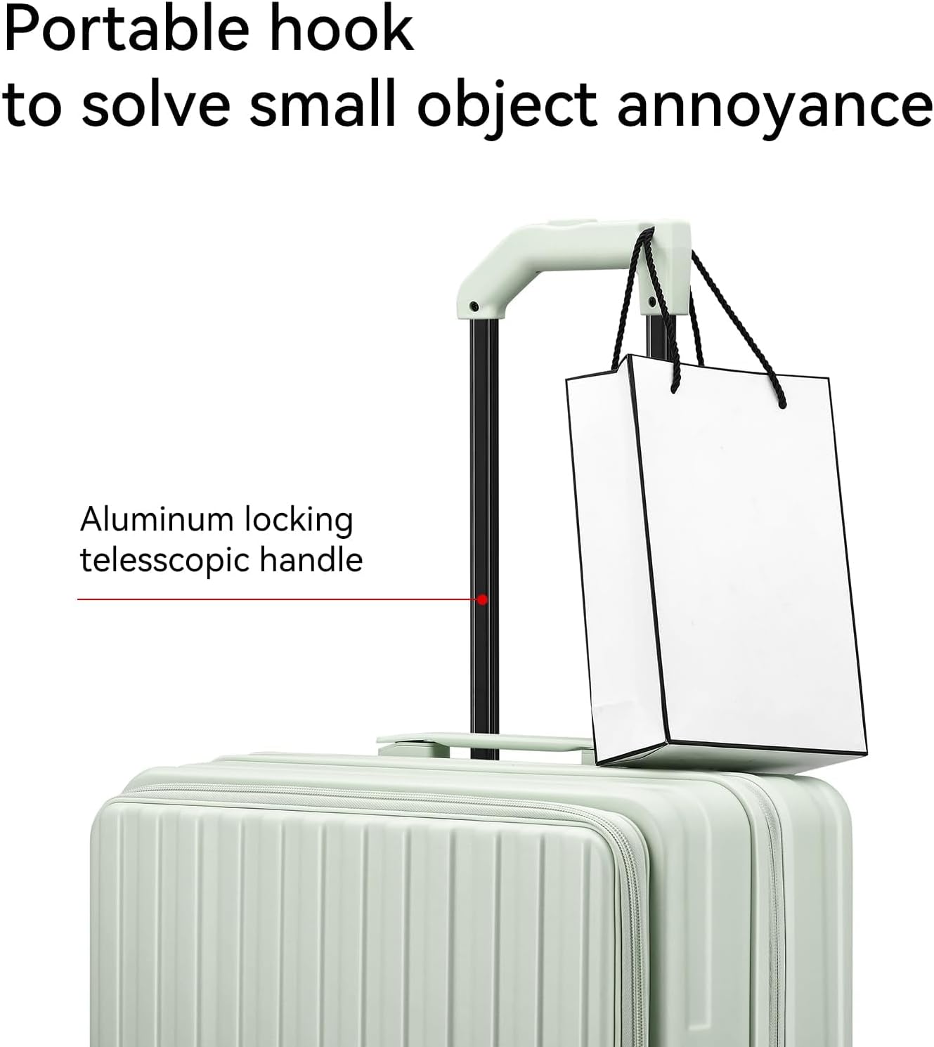 ROAMING Grace Expandable Carry On Luggage Airline Approved, 20 Inch Hardside Carry On Suitcase with Wheels, Travel Harshell Spinner Small Luggage with Tsa Lock, Jade cyan, 20-Inch Carry-On - Image 9