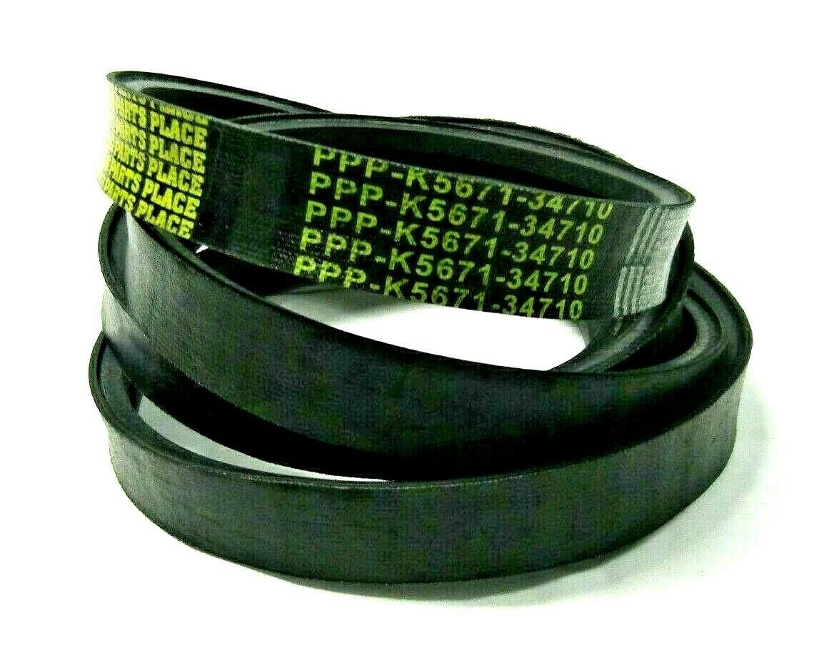 Polyester Cord Replacement Belt Compatible with KUBOTA K5671-34710 ZD28 RC72-F30 RCK72-28Z RC72-27B RC72-F