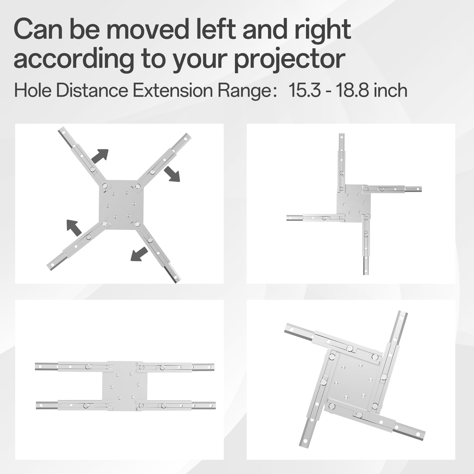 Large Projector Ceiling Mount With Adjustae Height And Tendae Arms - View #5