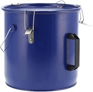 BAFOVY Caddy de Eliminación de Aceite, Cubo de 6.6 Galones con Bolsa de Filtro, Clips de Bloqueo de Tapa, Herramienta de Cocina para Freír el Pulido de Transporte de Almacenamiento de Aceite.