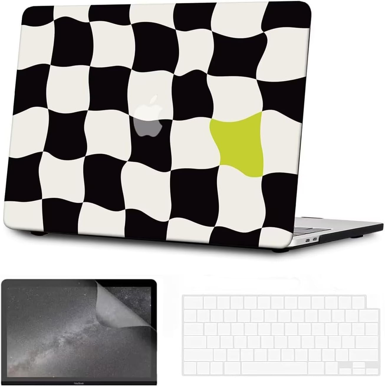 Compatible with MacBook Neo Case 13 inch 2026 Release Model A3404 with A18 Pro Chip, Classic Crocodile PU Leather Hard Plastic Case with Keyboard Cover & Screen Protector, Chocolate