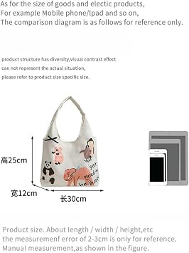 Women'S Hobos & Shoulder Bags Women's Tote Bag Eco-friendly Reusable Shopping Bag Large Capacity Foldable Handheld Single Shoulder Underarm Bag-off White