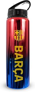 Hy-Pro - Botella UV de Aluminio con Licencia Oficial F.C de 750 ml, Pajita Plegable integrada, Acabado neocromático, a Prueba de Fugas, Ligera