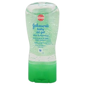 Johnsons Baby Oil Gel, Aloe & Vitamin E, 6.5 Ounce