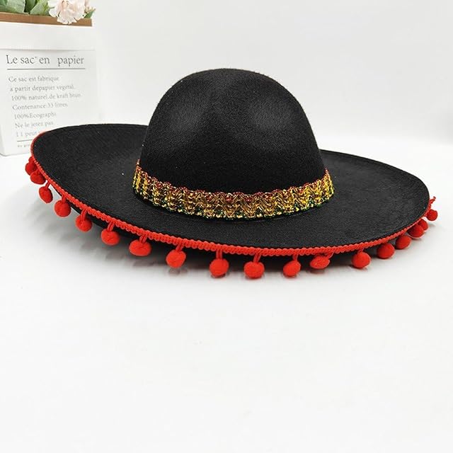 Foto 2 de 7 de Fituenly Sombrero Mexicano De Paja, Ideal para Hombres O Mujeres. Disfraz