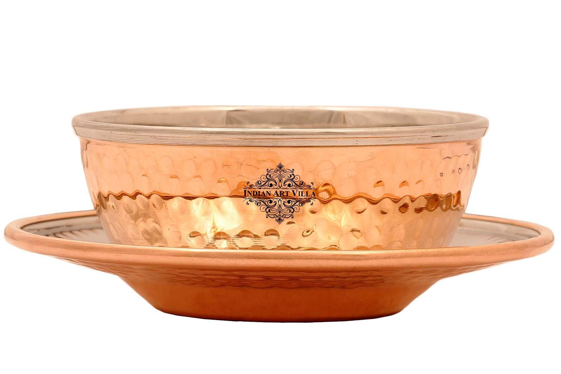 Buy INDIAN ART VILLA Copper Finger with Underliner 400 ML Serving