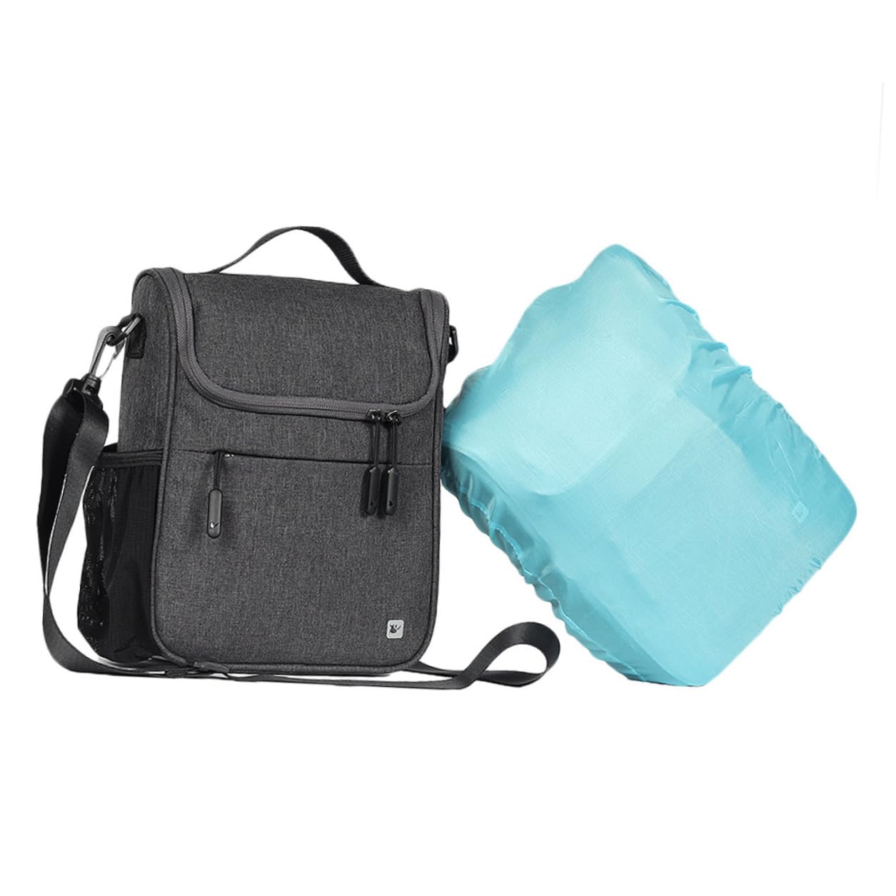GALPADA Borsa Manubrio Bici Capacità Borsa Anteriore Per Auto Elettrica Accessorio Ciclismo Professionale Cerniera Grigio Scuro