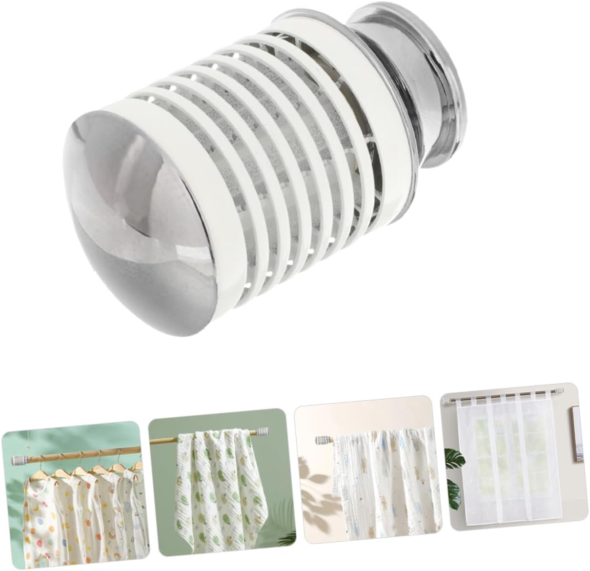 4pcs Elegant Curtain Rod Finials for Curtain Rods Chic Decorative End Caps for Home and Office Window Treatments Easy Installation and Sophisticated Design