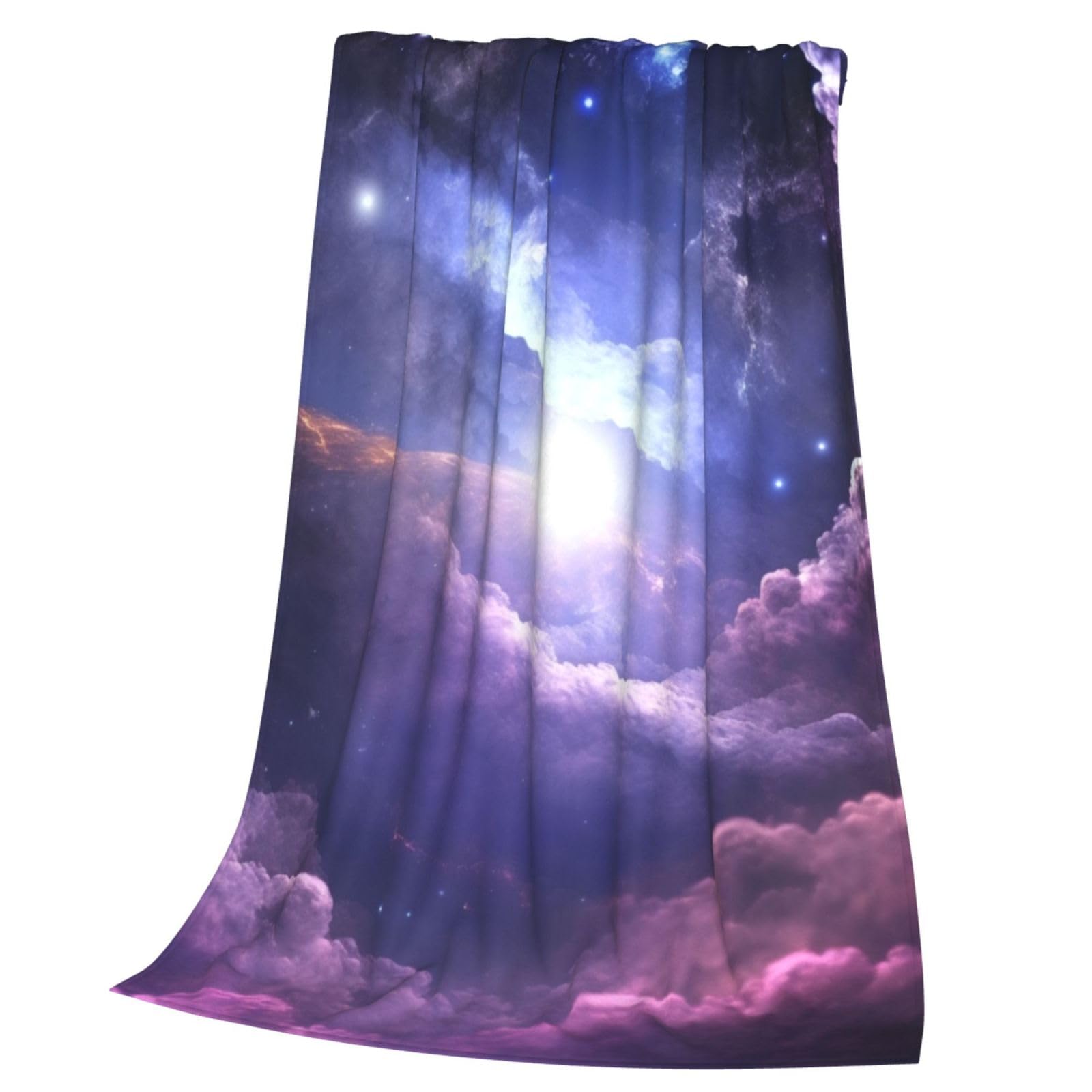 Couverture canapé galaxie nuage en flanelle pour envelopper votre famille de douceur et d'amour