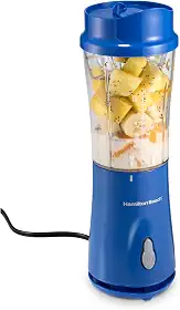 Hamilton Beach Liquidificador individual pessoal com tampa de viagem, azul (51132)