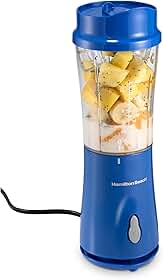 Hamilton Beach Liquidificador individual pessoal com tampa de viagem, azul (51132)