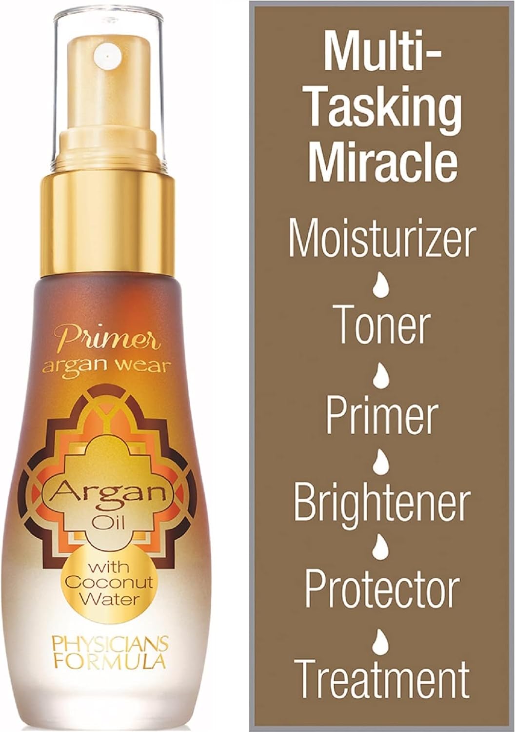 Physicians Formula - Argan Wear 2-in-1 Argan Oil & Coconut Water Primer - Face Primer with a Light, Refreshing and Moisturizing Formula - with 100% Pure Argan oil and 100% Pure Organic Coconut Water - Image 3
