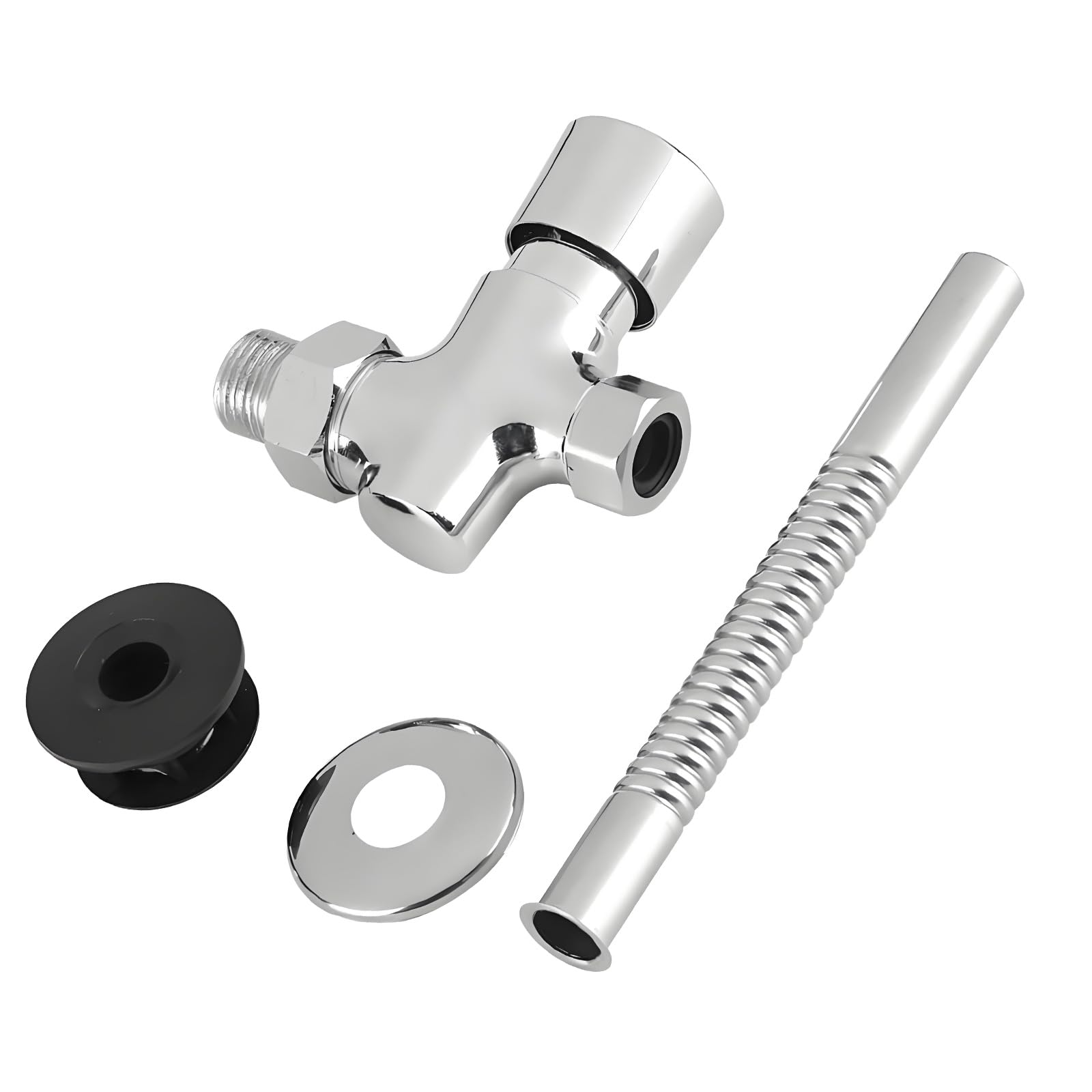 Zinc Alloy Urinal Flush Valves with Efficient Water Conservation Button Type Bathroom Urinal Valves for Hotels and Offices Automatic Shut Off Toilet