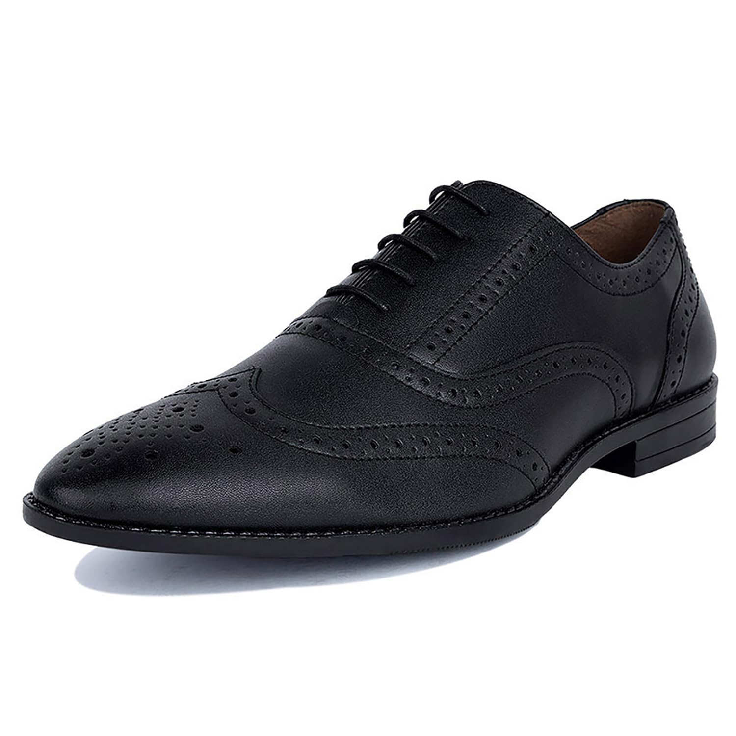 LOUIS STITCH Mens Formal Lace-up Oxford Shoes | Solid Design | Ideal for Formal, Business Casual, and Parties | Solid Obsidian Black | UK Size 6 (RGBG-) (B0CNQ6CSKB) Amazon Price History, Amazon Price Tracker