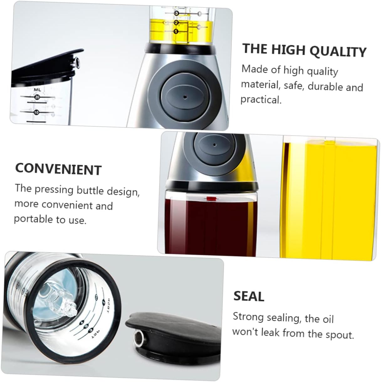 Cabilock 1pc Oil Dispenser Bottle Oil Dispenser Sprayer Motif Bottle Kitchen Large Capacity Drop Leakage