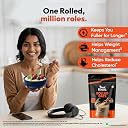 True Elements Rolled Oats with Free Refill Pack 2.2 Kg (1.2 kg + 1 Kg) | Pure Wholegrain | High Protein | High Fibre | Ready to Cook Breakfast | Gluten Free | Oats for Weight Management gallery image