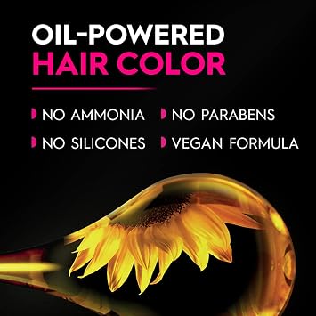 Garnier Olia Hair Color, Ammonia-Free Permanent Hair Dye, Oil-Powered Formula for 100% Gray Coverage and 3x Shinier Hair, Vegan & Cruelty Free, 6.0 Light Brown, 1 Count