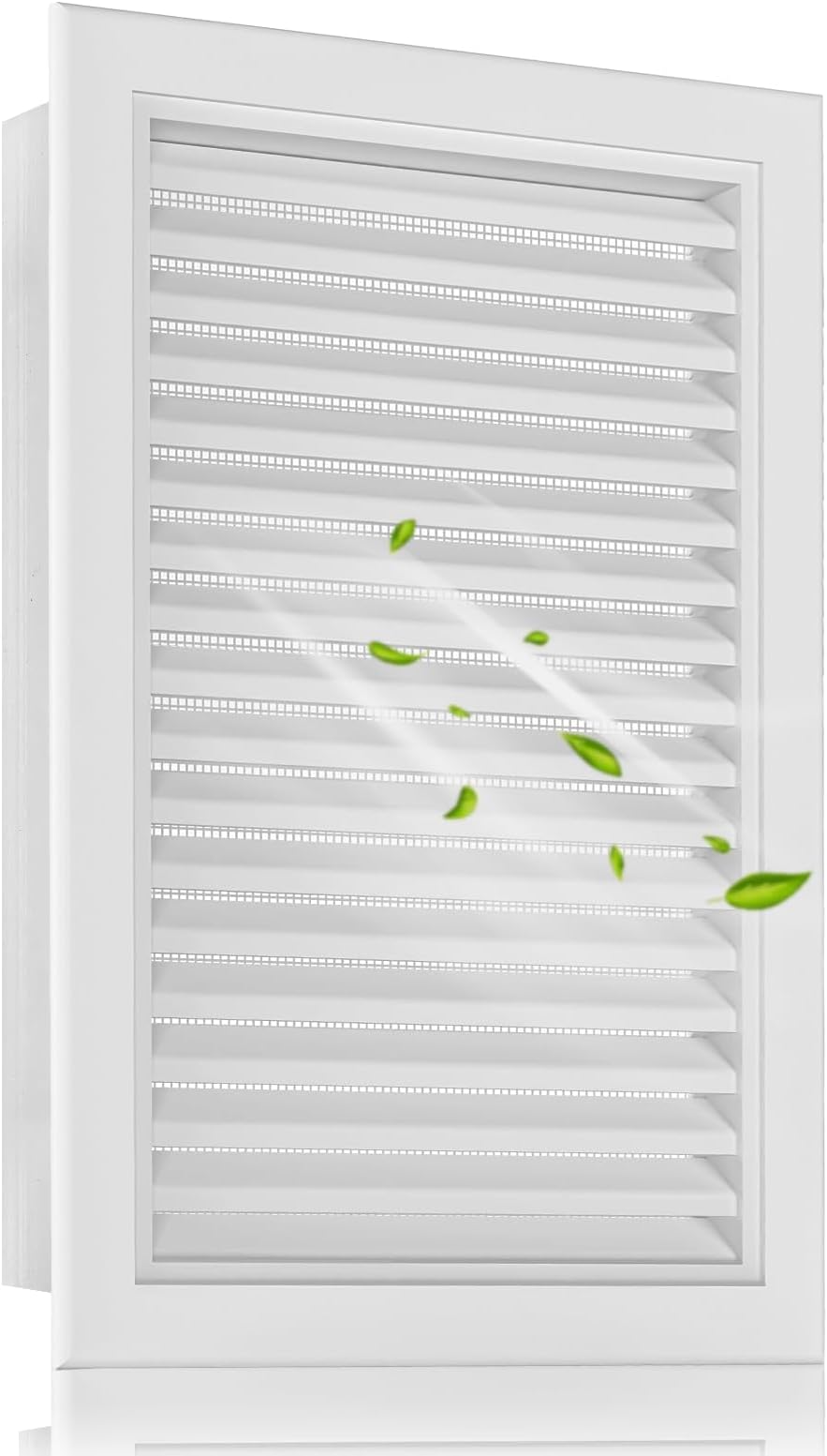 12" x 18" Aluminum Alloy Gable Vent, Never Rust Gable Vents for Shed, Reducing Indoor Temperature - Ideal for Wall, Attic, Shed, Door, and Shipping Container, Vent Opening: 10" x 16"