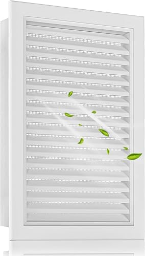 Ventilación a dos aguas de aleación de aluminio de 12" x 18", nunca se oxida las rejillas de ventilación a dos aguas para cobertizo, reduciendo la