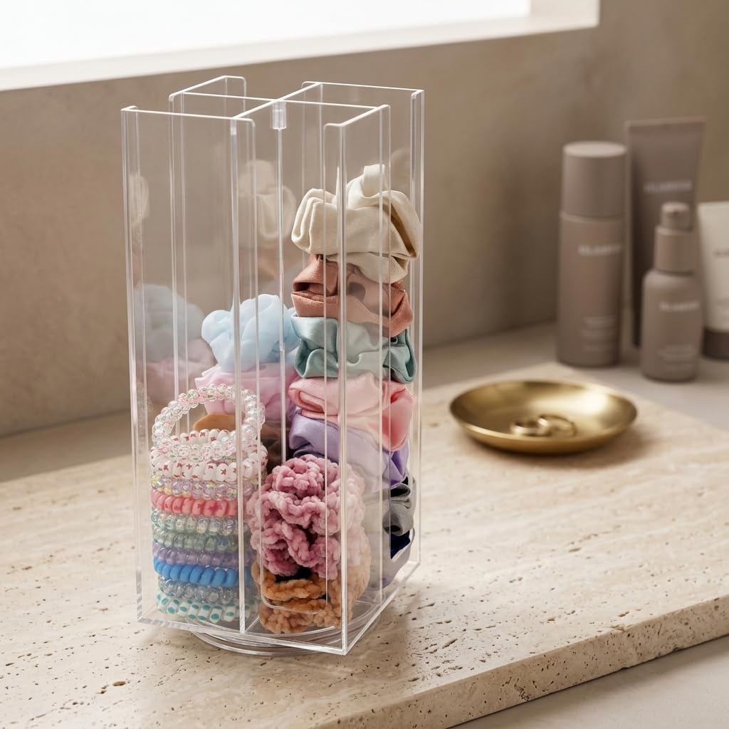 Scrunchie Organizer 1 Piece 4 Tier Rotating Display Stand
