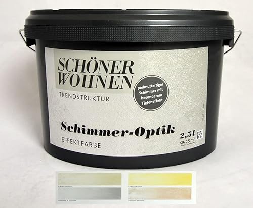 Schimmer-Optik Effektfarbe Shiny Rose 2,5 l incl. Kreativzusatz Schöner Wohnen