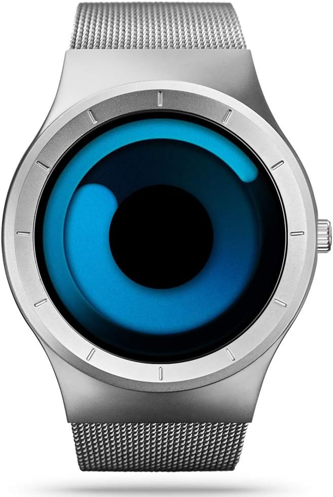 Analog Men's Watch (Silver Dial Silver Colored Strap)