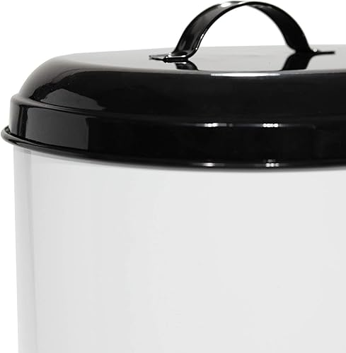 Miniatura 6 de Amici Pet, Buster All Natural - Contenedor de almacenamiento de metal grande, color blanco