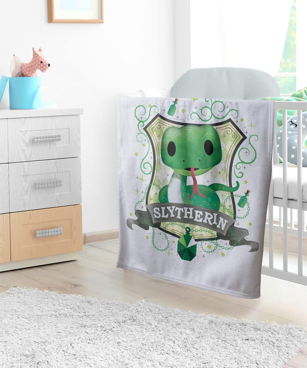 Harry Potter Lightweight Baby Blanket, 30"X40", Whimsical Slytherin Unisex for Infants Girls & Boys - Image 5