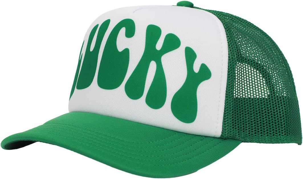 Bioworld St. Patrick's Day Lucky White & Green Foam Trucker Hat