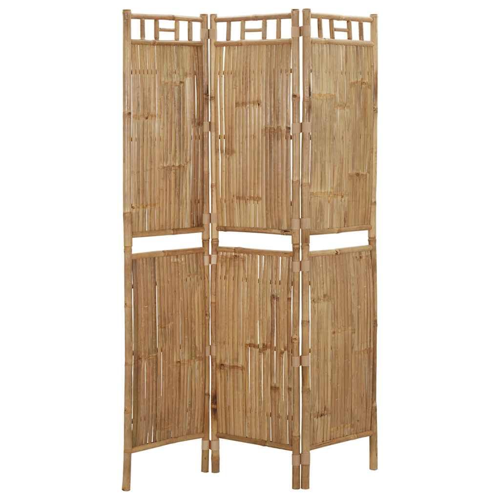 Biombo de bambú de 3 piezas, 120 x 180 cm, biombo plegable, para salón, dormitorio, oficina, opaco para privacidad y decoración