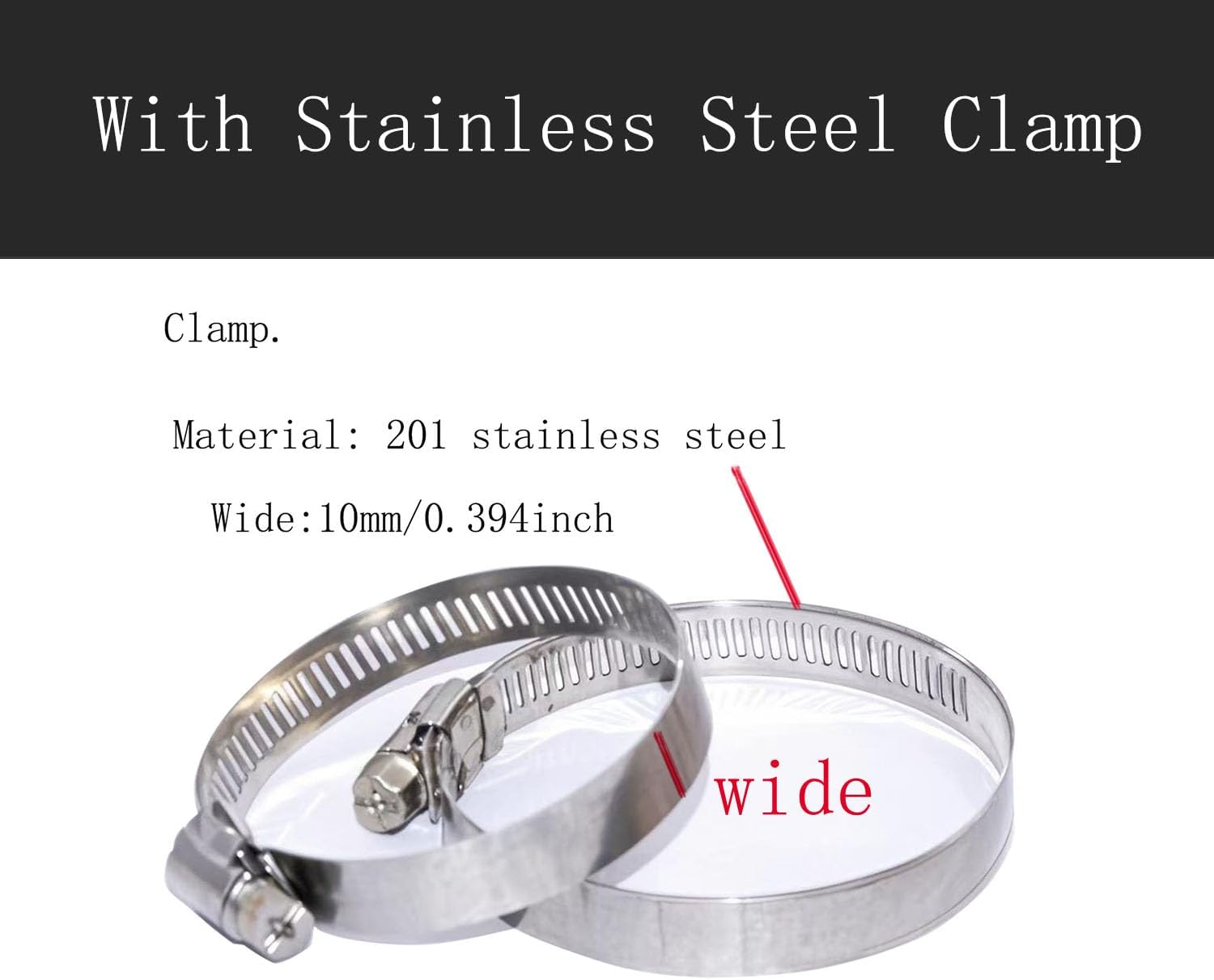 2.5" to 3.5" ID Straight Reducer Coupler With Stainless Steel Clamps, Length 3"(76mm) 4-Ply Reinforced For Automotive Pure Silicone Hose (ID 2.5"-3.5")