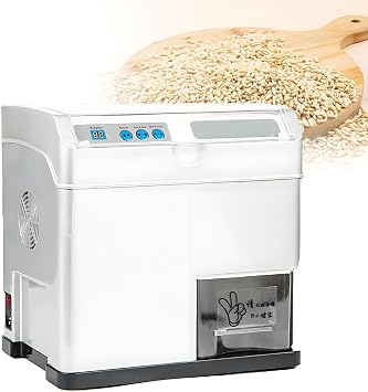 Professional Grain Mills and Automatic Rice Decortizer - Automatic Rice Bran Separator, 30kg/h Grain Sheller, Adjustable Grinding Precision, for Families and Small Farms