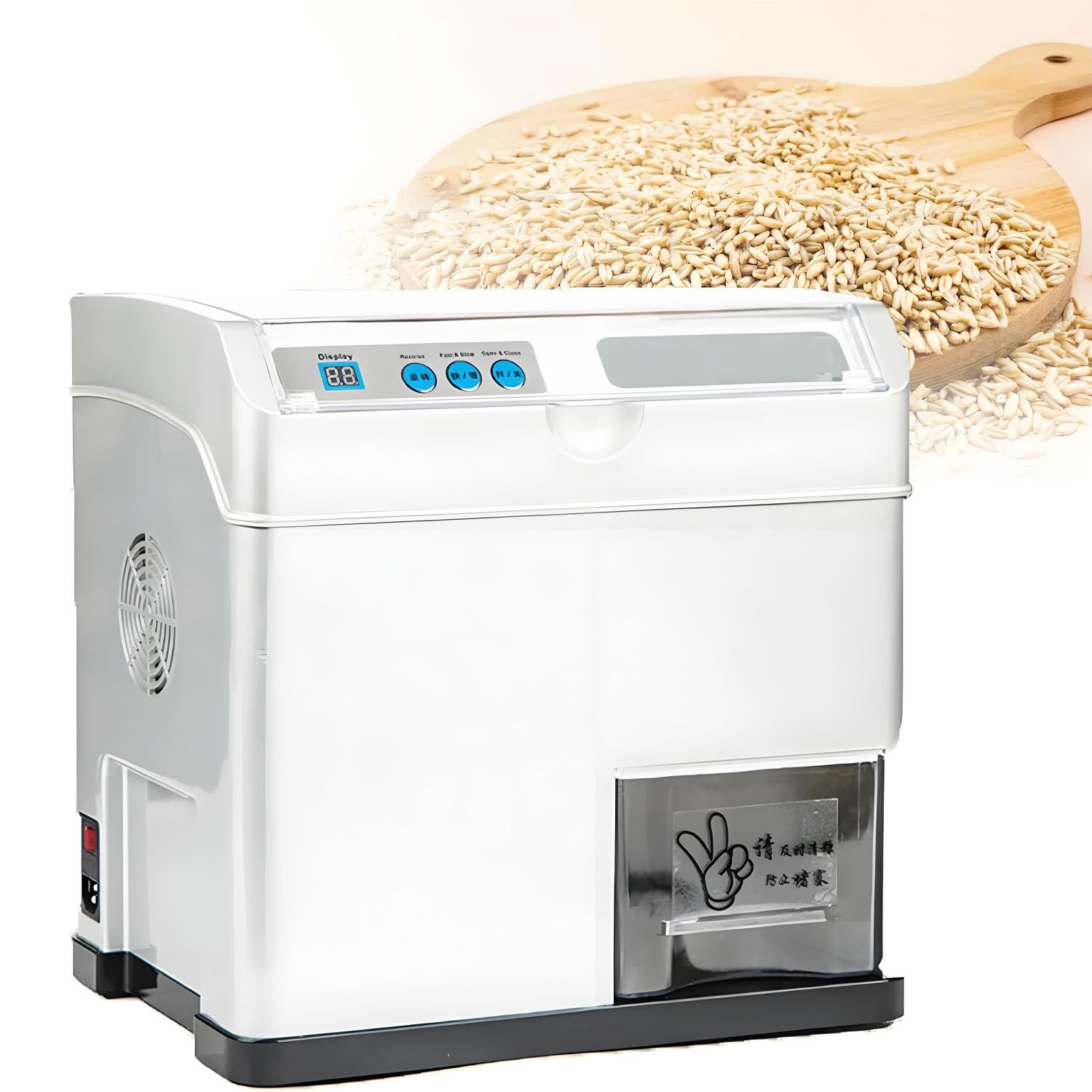 Mulini per Cereali Professionali e decortitore Automatico del Riso - Separatore Automatico di crusca di Riso, precisione di macinazione Regolabile, per Famiglie e Piccole aziende agricole