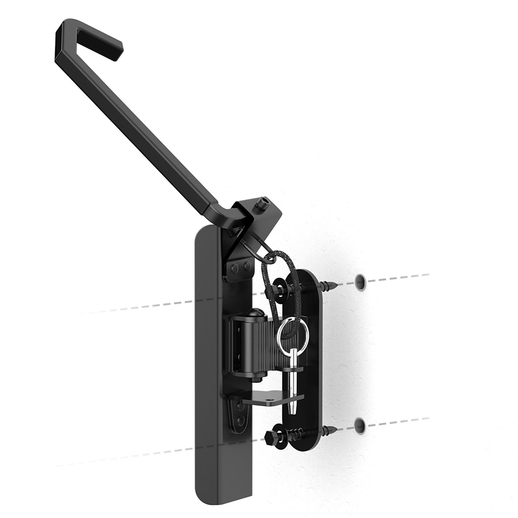 FCOUMY Fiets vloerstandaard vrijstaande staande staande fietsenstalling opbergrek ruimtebesparend geschikt voor mountainbike, racefiets, voor fiets met wieldiameter max. 65 cm
