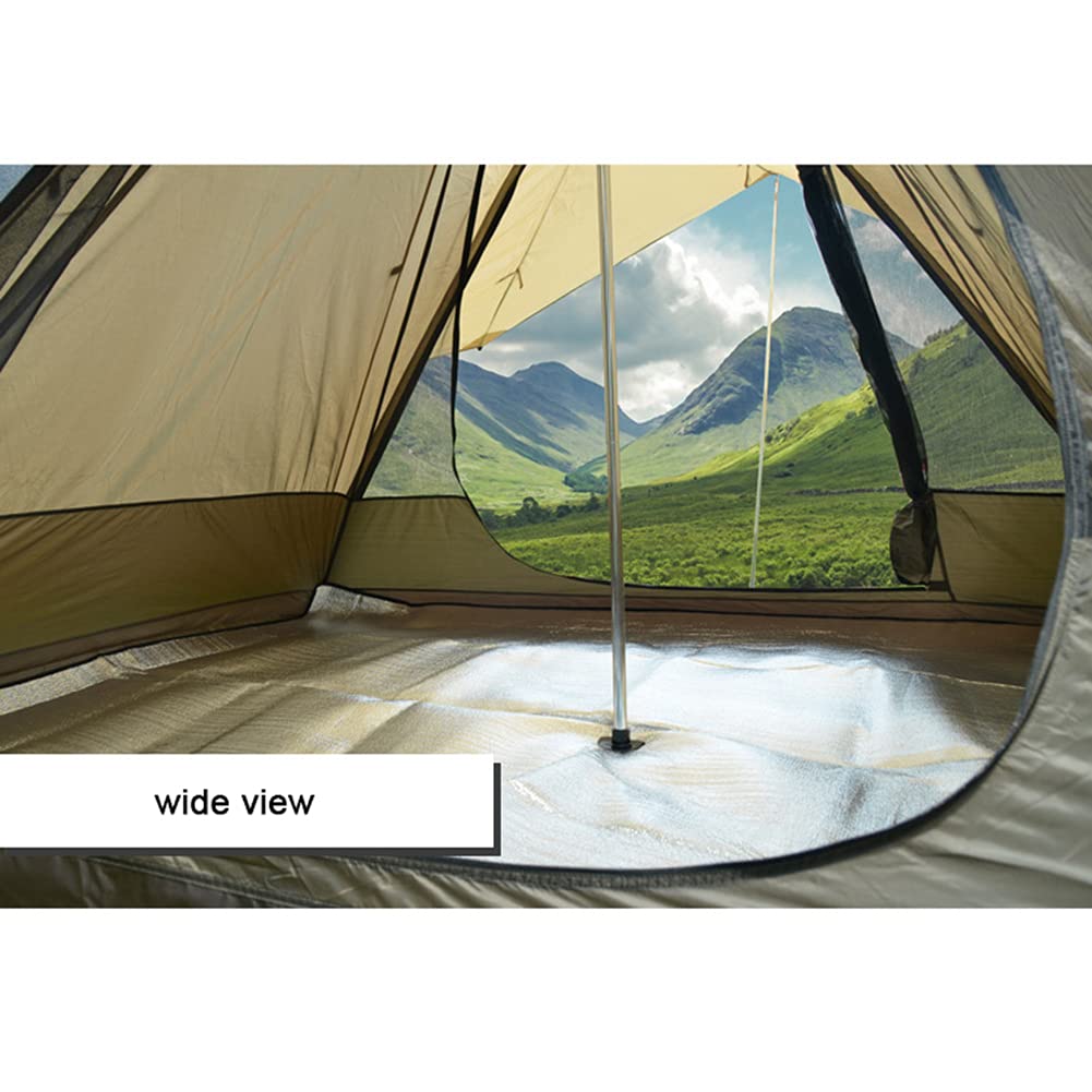 namiot, 4-osobowy namiot na kemping piramida namiot tipi na zewnątrz przenośny dwuwarstwowy indyjski namiot tipi na zewnątrz rodzinny namiot turystyczny jurta(White)
