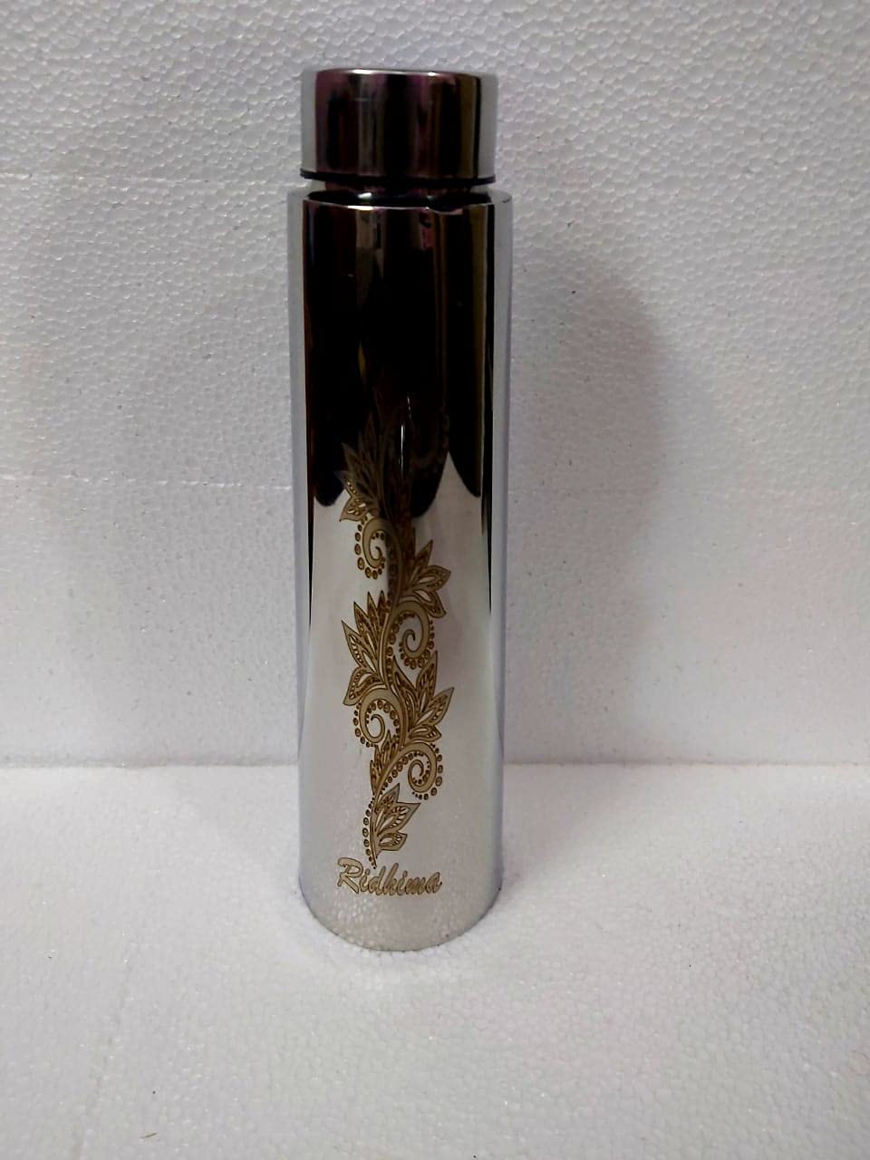 SG CRAFTS™ Stainless Steel Fridge Water Bottle/Refrigerator Bottle/Thunder (1000 ml, Silver) (4)