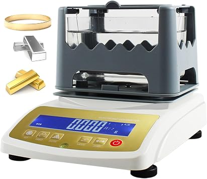 Gold Purity Testing Machine, Digital Electronic Gold Purity Tester Meter, Non-Destructive Immediate Detection, for Jewelry Industry/Bank Pawn Industry/Precious Metal Research Lab,300K