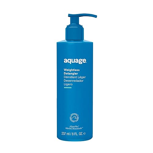 Miniatura 6 de AQUAGE Desenredante ligero, acondicionador ultraligero, hidrata y restaura instantáneamente la humedad sin pesar el cabello, elimina los enredos,
