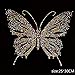 Towashine Colorful Butterfly Shape Rhinestone Iron on Hotfix Transfer Decal Bling 12