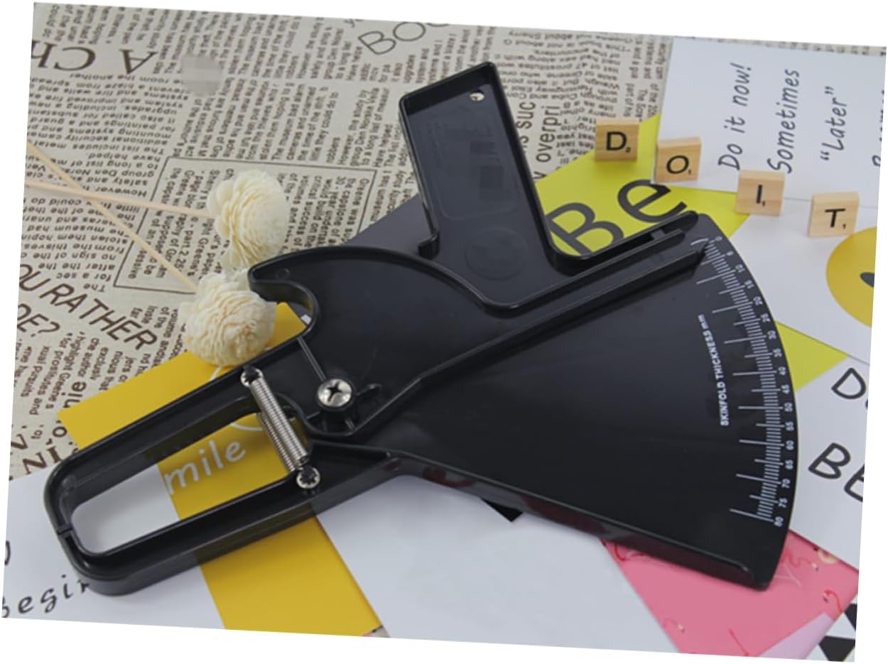 Caliper Skinfold Tester Fat Measurement Tool for Men and Women Fat Caliper for Accurate Body Composition Tracking Black