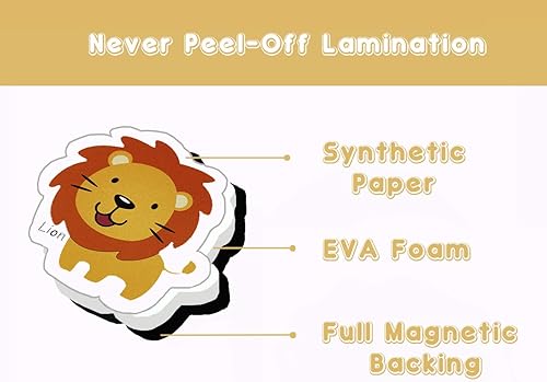 Miniatura 4 de ZazzyKid Objetos de espuma magnética para niños: 52 juguetes del alfabeto ABC para bebés de educación temprana imanes de nevera