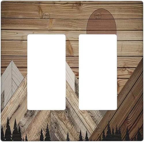 Miniatura 147 de Cubiertas de Interruptor de Luz de 1 Pandilla Bosques Animales Flores Hierba Árboles Placa de Pared Decorativa Interruptor Eléctrico para Decoración